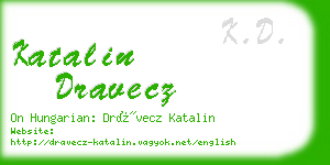 katalin dravecz business card